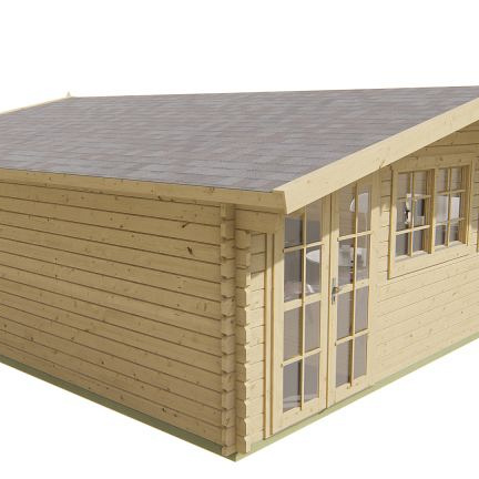 Blokhut - Tuinhuis Helle | 44 mm | vuren Red Class Wood geïmpregneerd