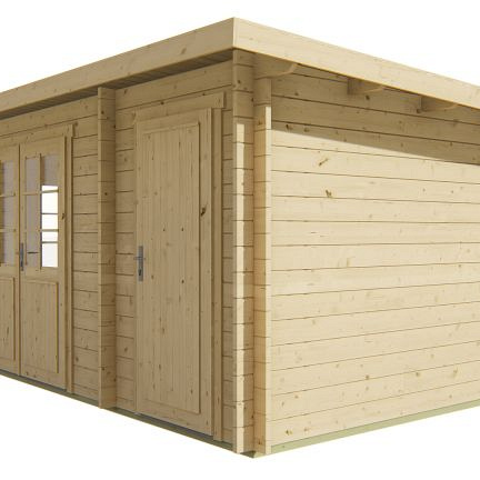 Blokhut - Tuinhuis Santander | 34 mm | vuren Red Class Wood geïmpregneerd