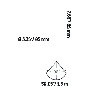 In-Lite Sway Pendant Black 100-230V (Without Base)