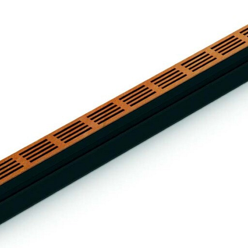 SlimLine 100 cm + Corten designrooster