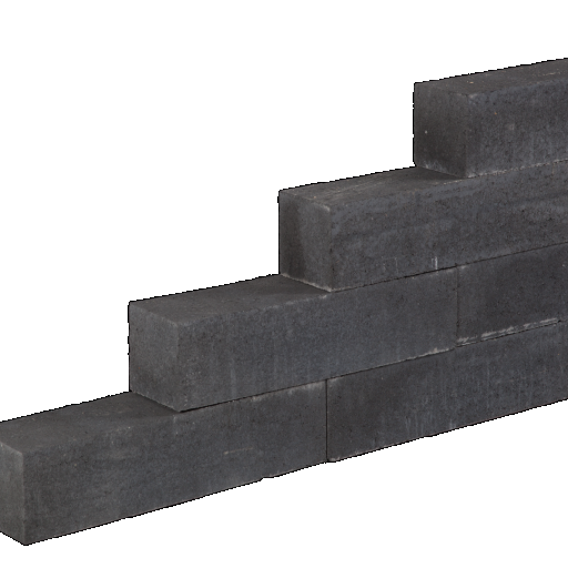 Patioblok (Linea Block) Antraciet 15x15x60 cm strak