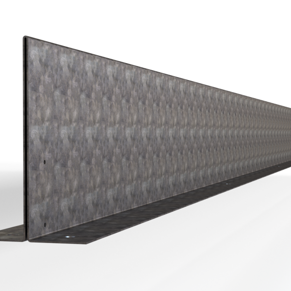 Kantopsluiting Double (flg) 300x16,5 cm - VERZINKT