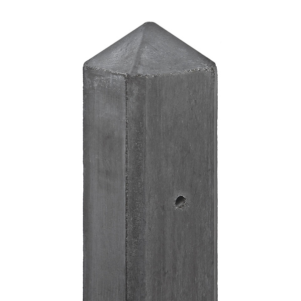 Berton©-paal Geul antraciet diamantkop 10x10x280 cm tussenmodel