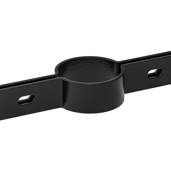 Halve langlipbeugel Tussen Ø60 Gecoat (RAL-9005 Gitzwart)
