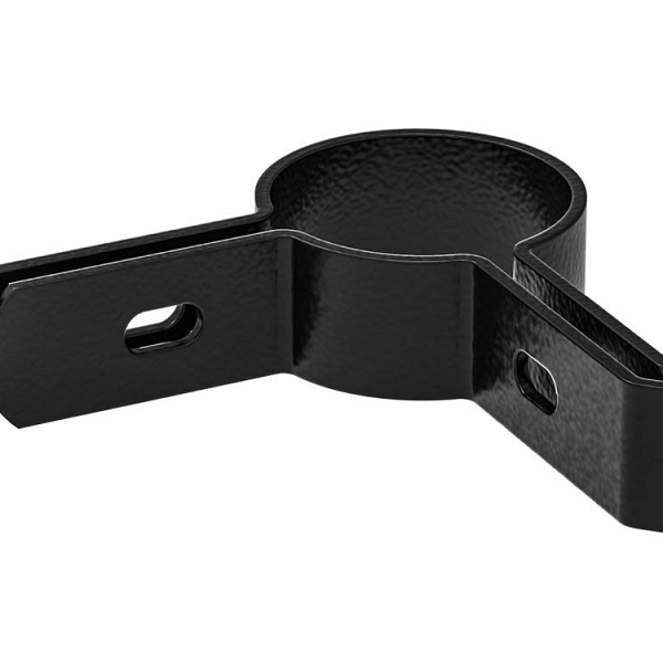 Langlipbeugel Hoek (2 delig) Ø60 Gecoat (RAL-9005 Gitzwart)