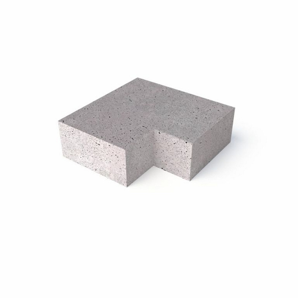 Schellevis Oud Hollandse trap hoekstuk 90° (40/20) binnen grijs 60x60 cm