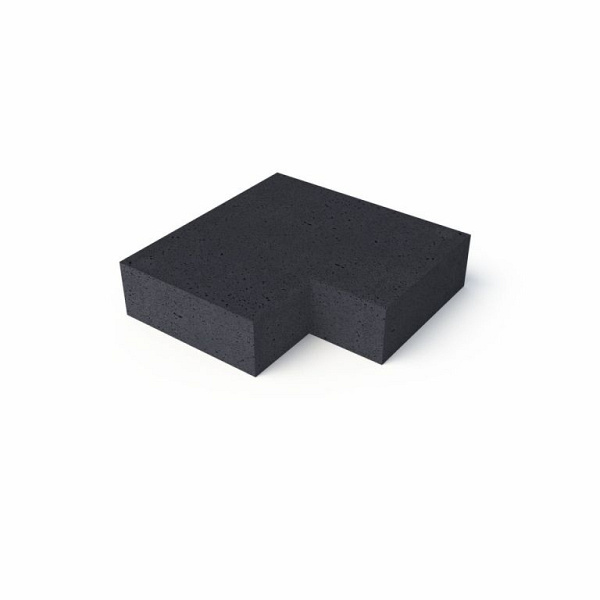 Schellevis Oud Hollandse trap hoekstuk 90° (37/15) buiten carbon 60x60 cm
