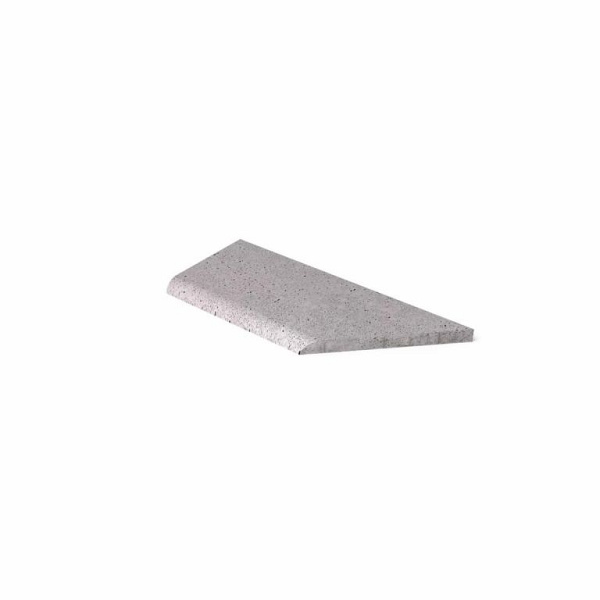 Schellevis Oud Hollandse zwembadrand hoek links (100/60x40x5 cm) grijs