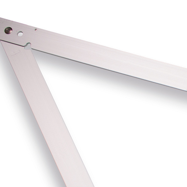 Vouwhaak LABORA aluminium 120 x 120 cm, met beschermhoes