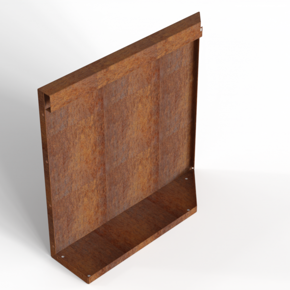 Plantenbak Module+ Uitwendig hoekpaneel (B) 60x56 L - CORTEN