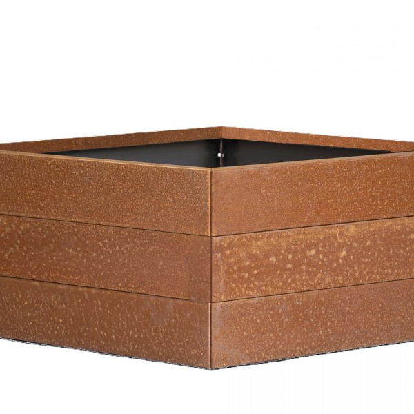 Plantenbak Modulair Corten 180x180x42 cm
