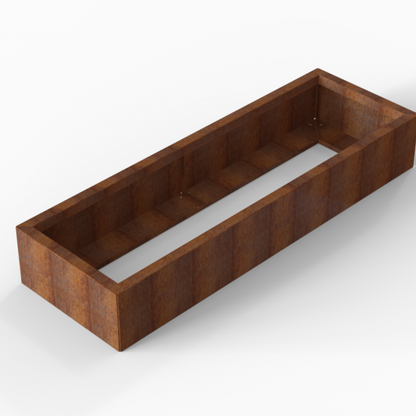 Plantenbak Module+ Corten 180x60x28 cm - CORTEN