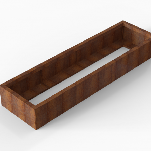 Plantenbak Module+ Corten 210x60x28 cm - CORTEN