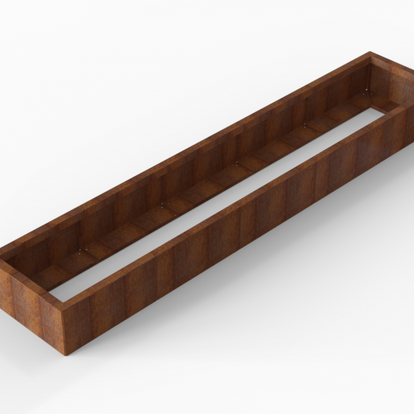 Plantenbak Module+ Corten 300x60x28 cm - CORTEN