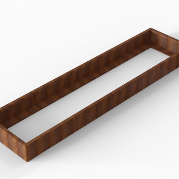 Plantenbak Module+ Corten 360x90x28 cm - CORTEN