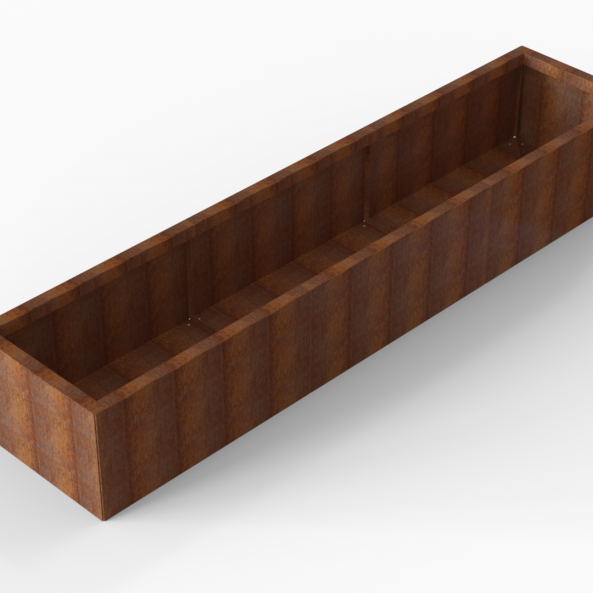 Plantenbak Module+ Corten 270x60x42 cm - CORTEN