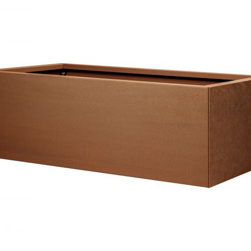Plantenbak Vlak Corten 150x60x60 cm