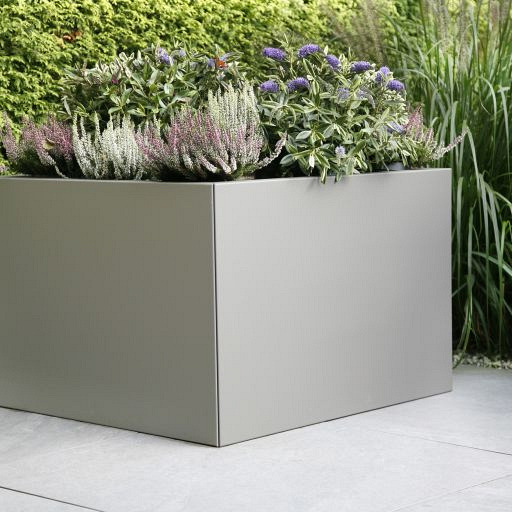 Plantenbak Vlak Taupe 210x120x40 cm