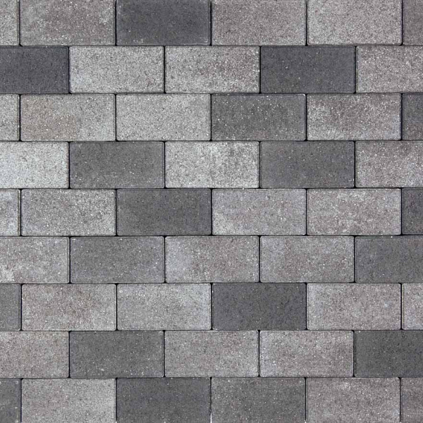 Betonklinkers Half *Redsun* 10.5x10.5x8 cm Grijs/Zwart
