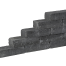 pilestone line coal 40x15x10 cm