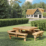 picknicktafel vuren ge mpregneerd gedroogd vierkant