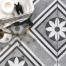 geoceramica 60x60x4 concreet flower dec