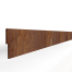 kantopsluiting double 300x10 cm   corten