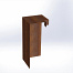 Overzetstuk muurelement hoek 20x45x15,8 - CORTEN