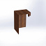 overzetstuk muurelement hoek 20x30x15 8 cm   corten