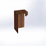 Overzetstuk muurelement hoek 17x30x12,8 - CORTEN
