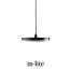in lite disc pendant black 12v