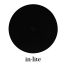in lite disc wall 100 230v black