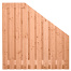 tuinscherm douglas 21 planks 19 2 zwarte woud 180 90x180cm verloop