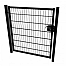 dsm enkele poort 100x180 ral 9005 60x60 palen