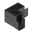 aco slim line hoekst.incl.zwart alu rstr