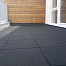aslon sbr rubbertegel 50x50x2 5 cm zwart