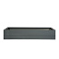 bloembak modulair poedercoat antraciet 150x120x28 cm
