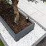 bloembak modulair poedercoat antraciet 300x300x28 cm
