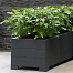 bloembak modulair poedercoat antraciet 60x60x42 cm