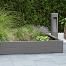 bloembak modulair poedercoat taupe 120x30x42 cm
