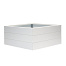 bloembak modulair poedercoat wit 180x90x42 cm