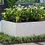 bloembak modulair poedercoat wit 180x90x42 cm