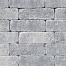stonique trommel longstone 7 cm grijs zwart