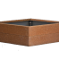 bloembak modulair   corten 150x150x28 cm