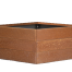 bloembak modulair   corten 120x120x42 cm