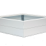 bloembak modulair   wit 180x180x28 cm