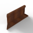 bloembak module inwendig hoekpaneel c 60x28 cm r   corten