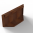 bloembak module kopschot paneel d 60x28 cm   corten