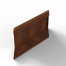 bloembak module parallel paneel e 60x28 cm r   corten