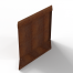 bloembak module parallel paneel e 60x56 cm r   corten